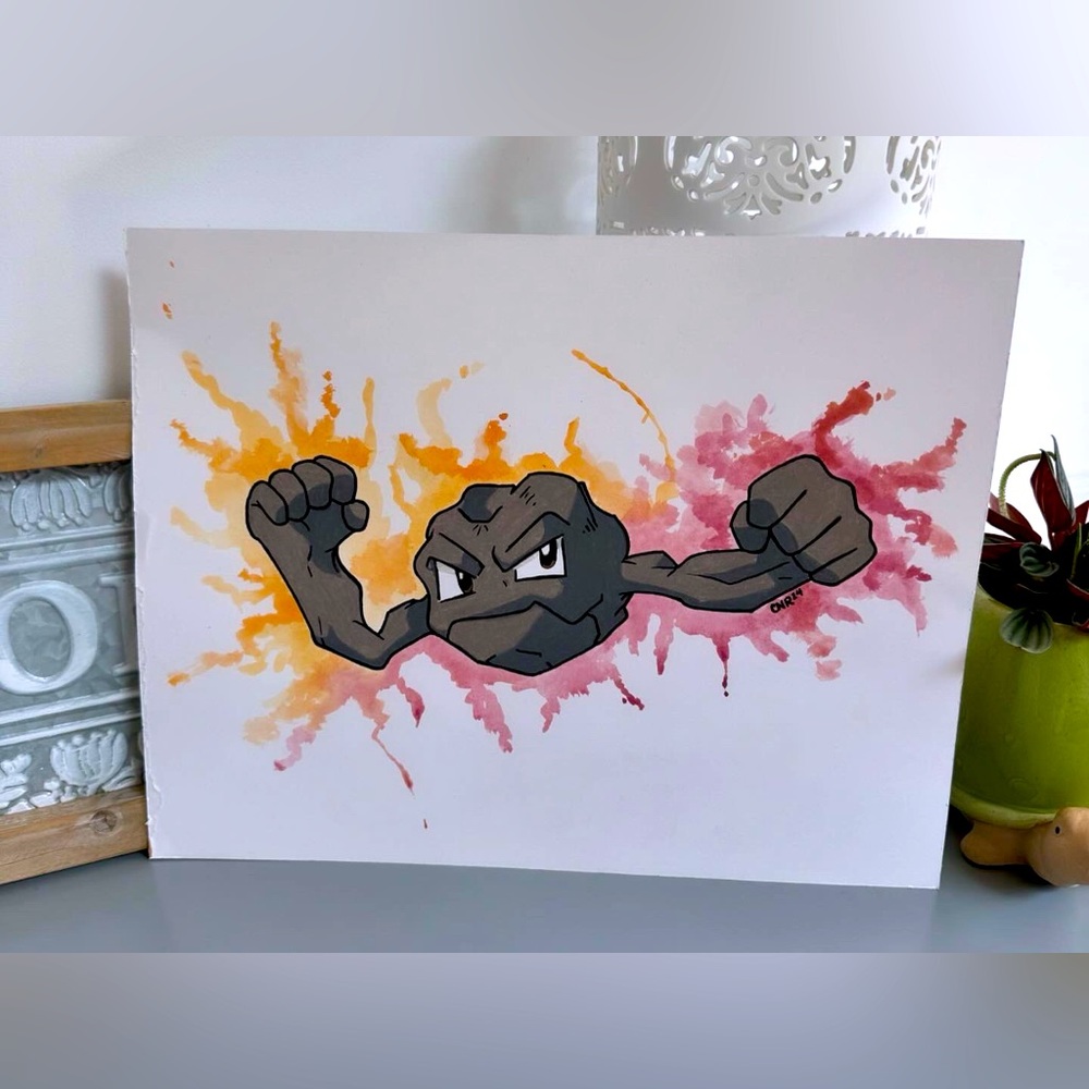 Handmade Mixed Media Print